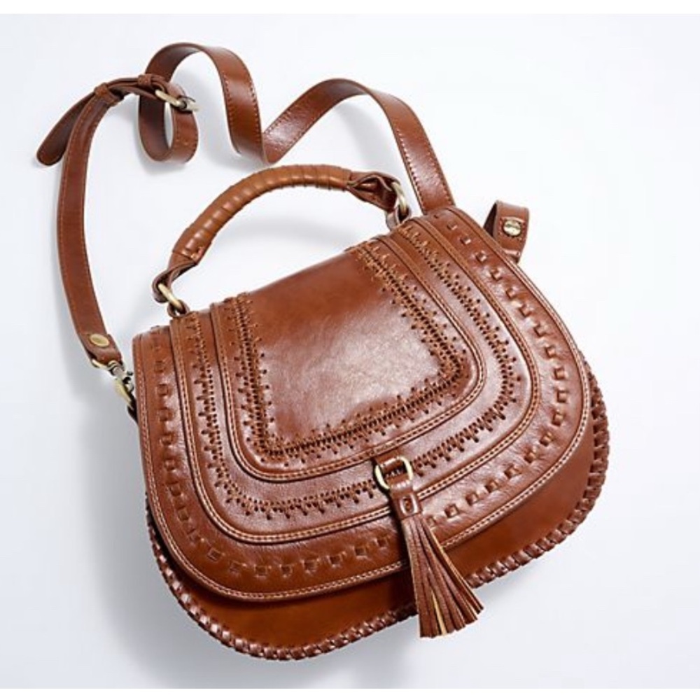 Patricia Nash Discovery Abruzzo Chainstitch Saddlebag